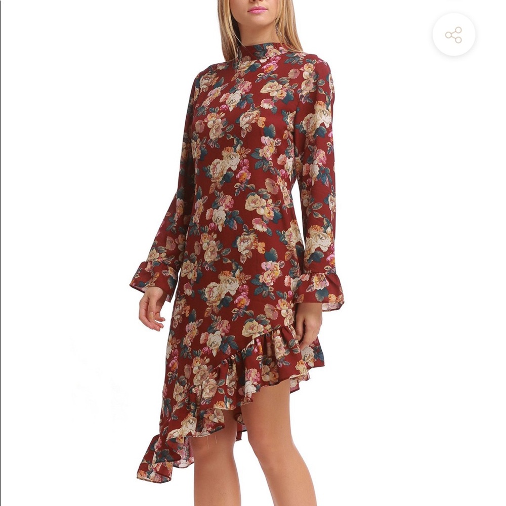 NEW! WALTER BAKER GAYLE CASCADING FLORAL DRESS